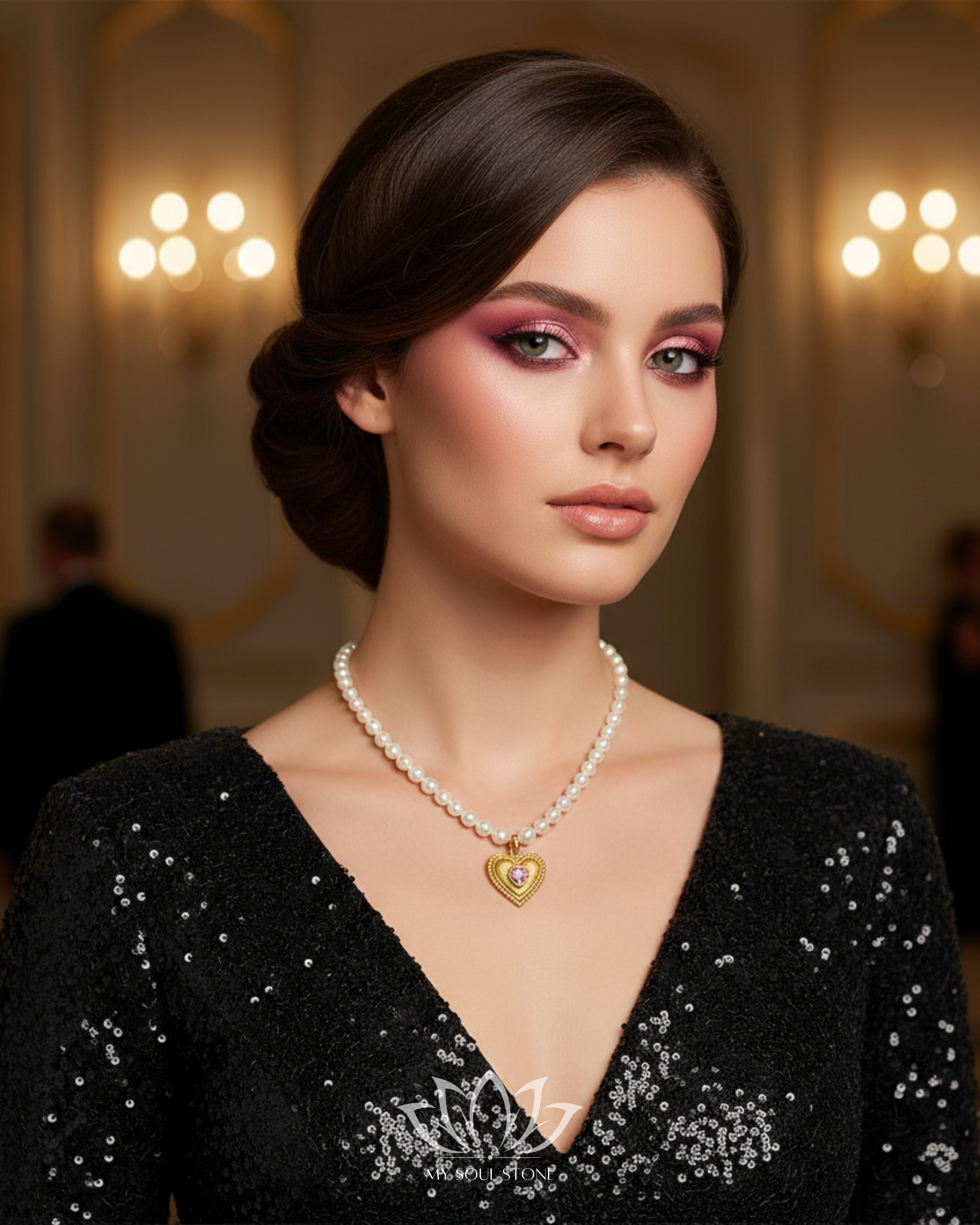 Natural Pearl Gold Plated Necklace