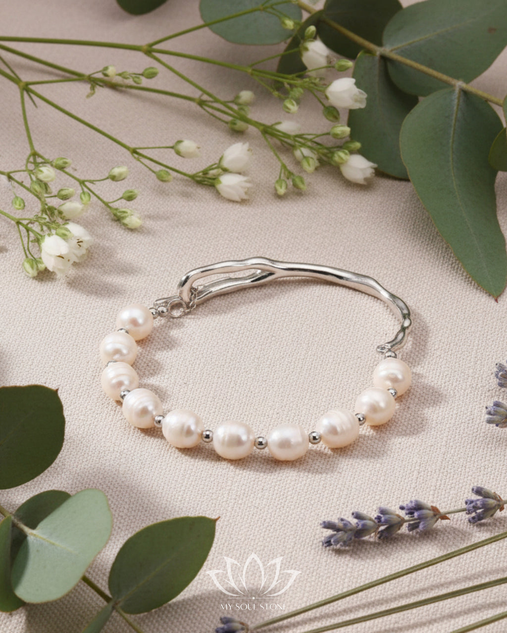 Fresh Water Gold Plated Bracelet