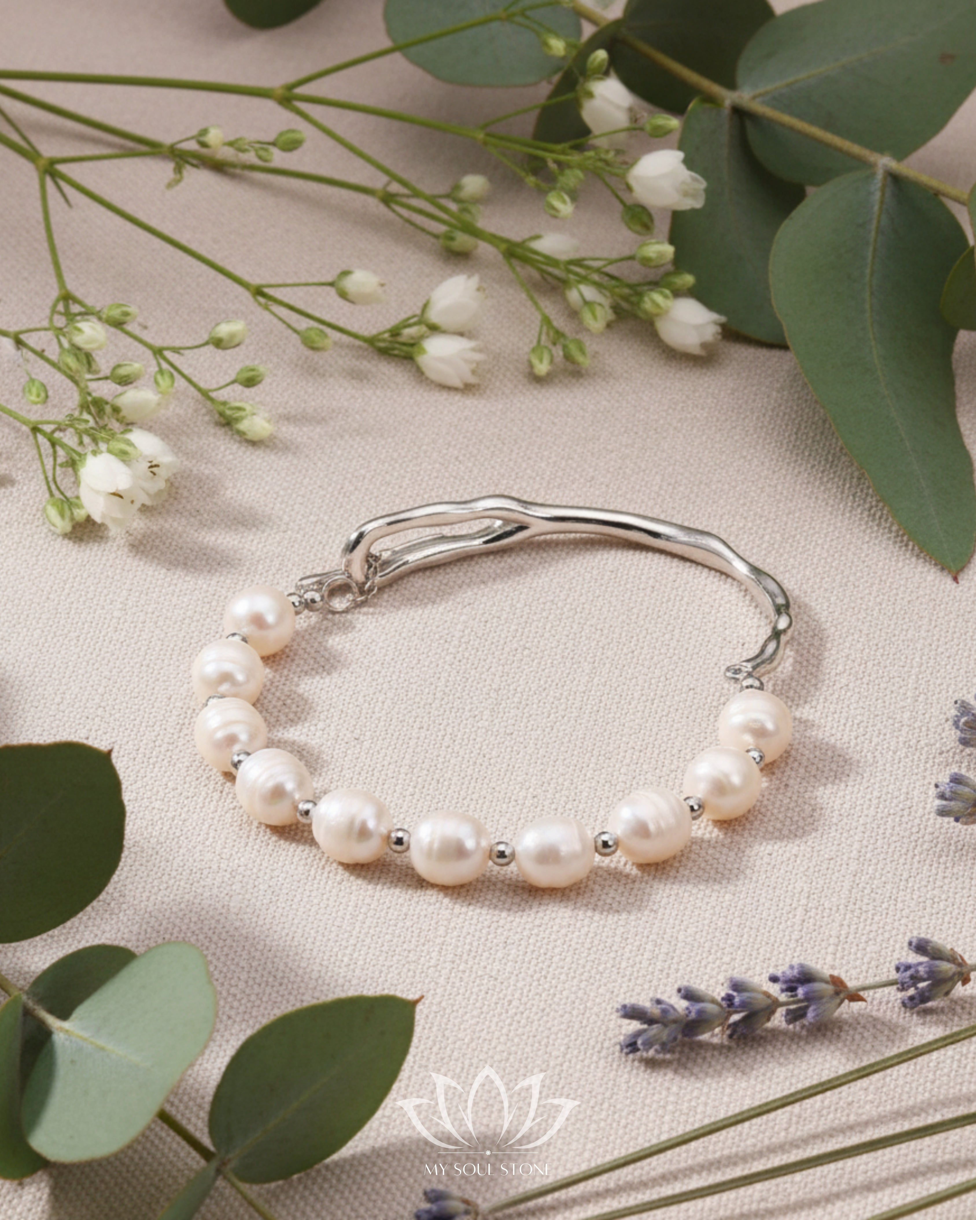 Fresh Water Gold Plated Bracelet