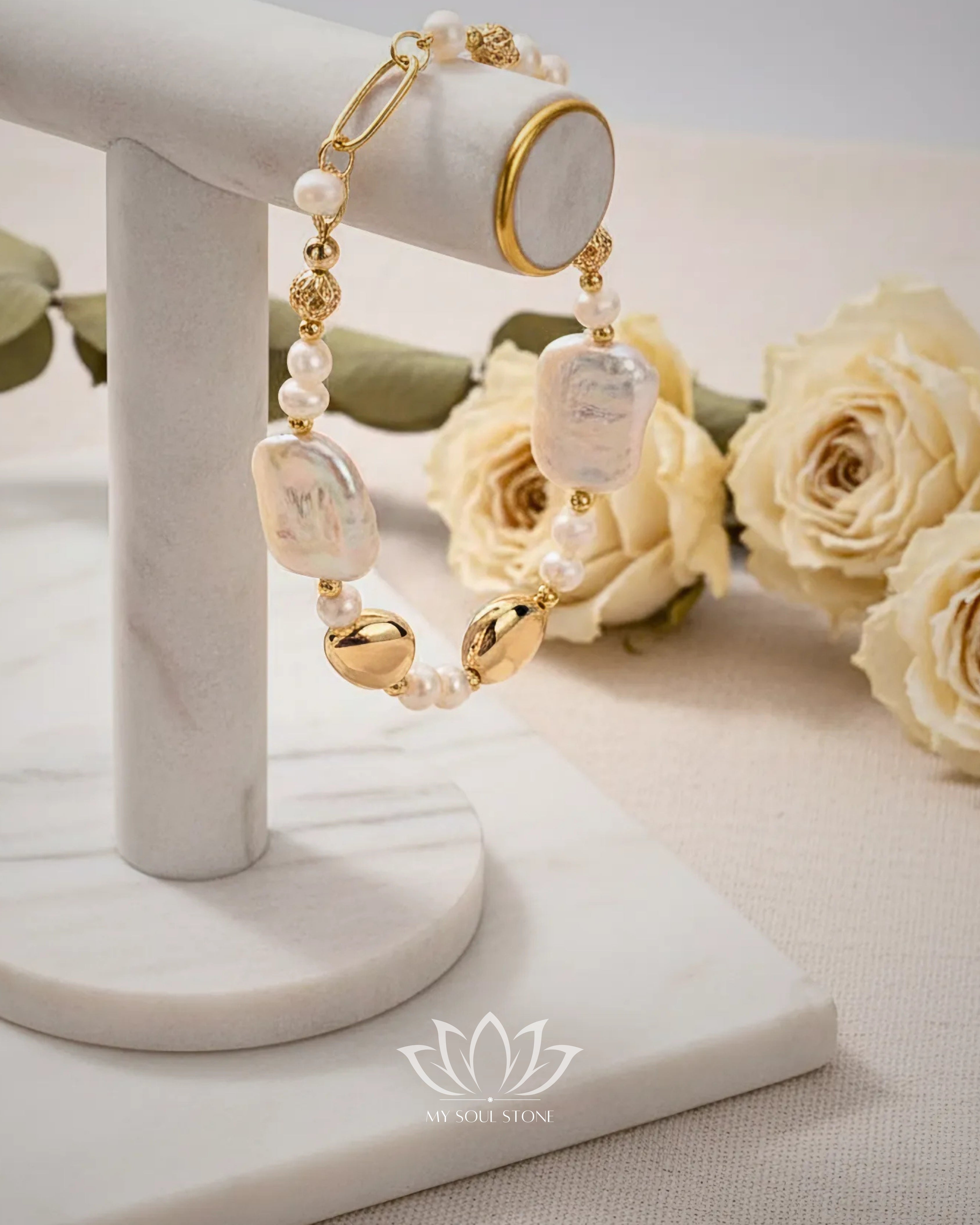 Mother Of Pearl - Gold Plated