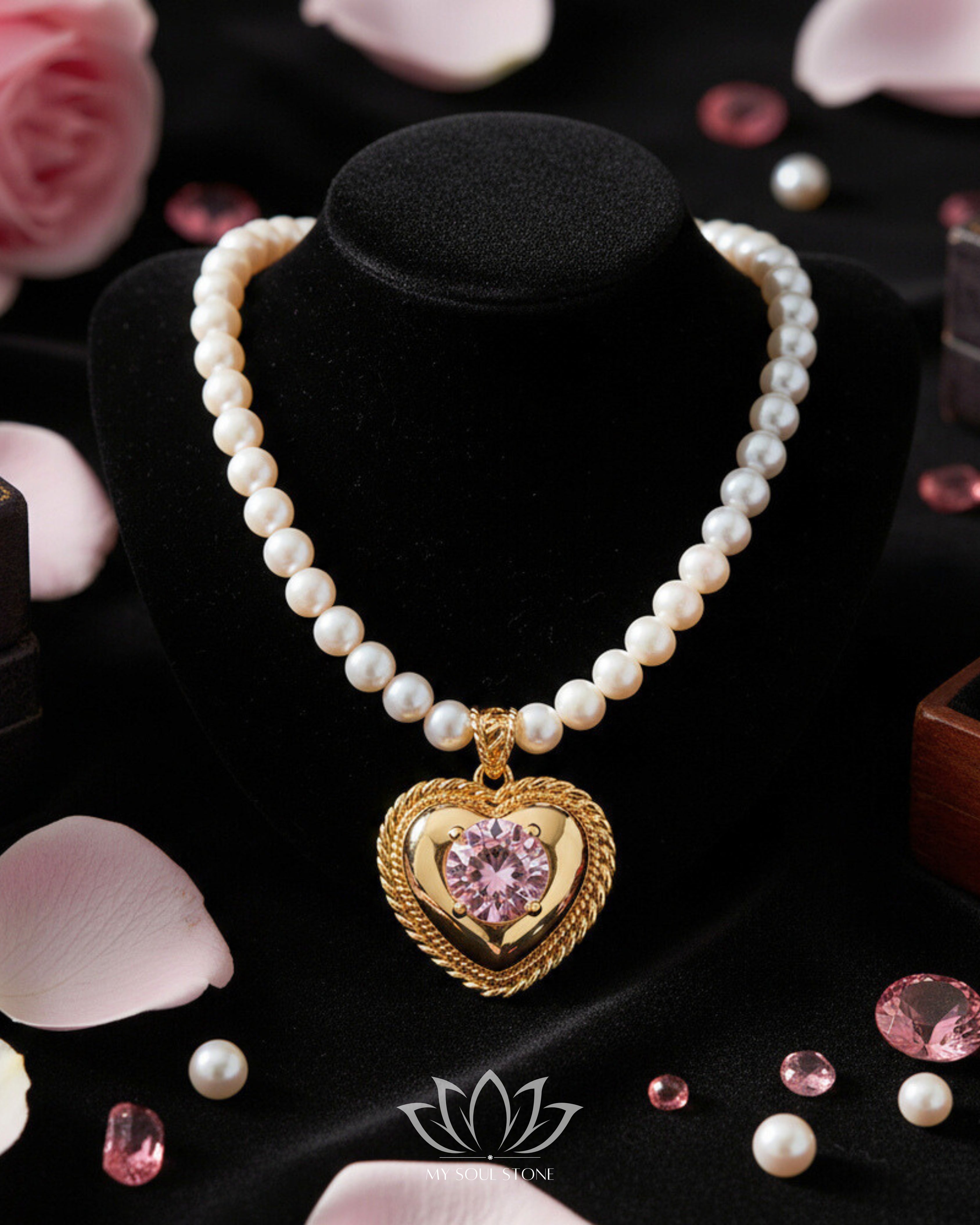 Natural Pearl Gold Plated Necklace