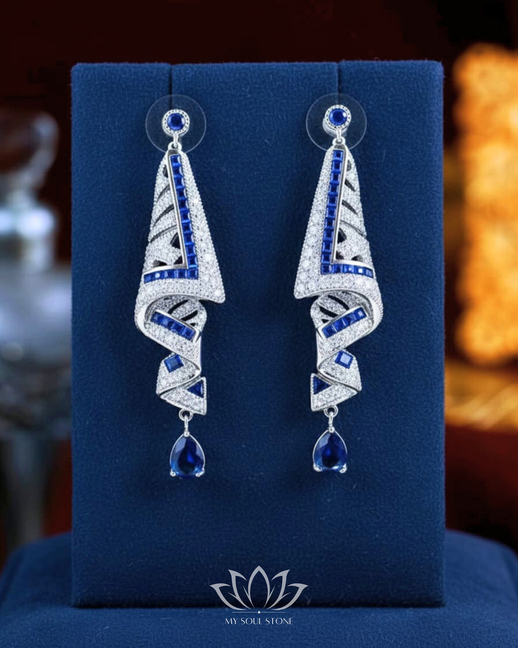 Silver Oceanic Marine Earrings