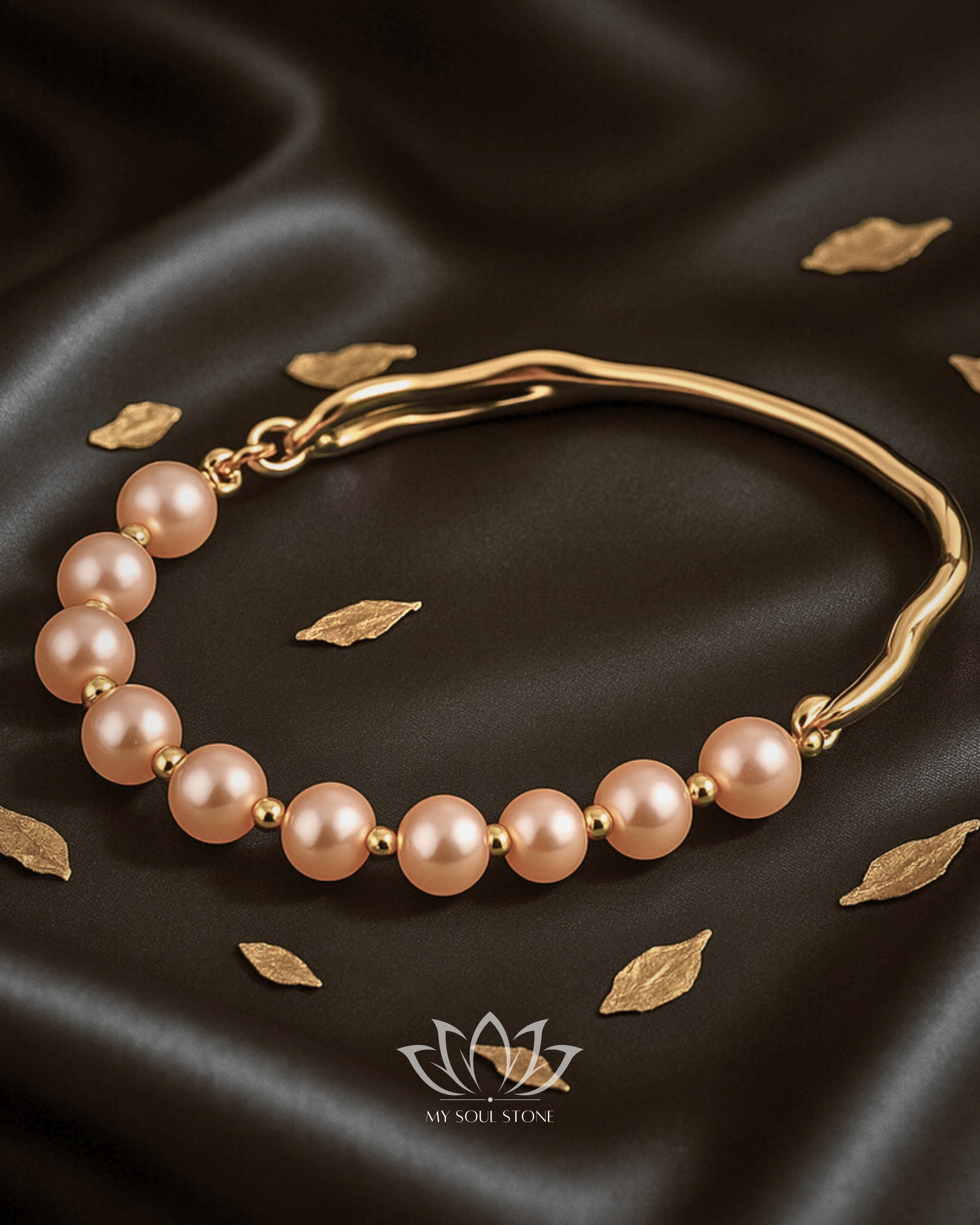 Gold Plated - Natural Pearl